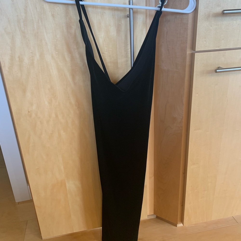 Beautiful black velvet dress